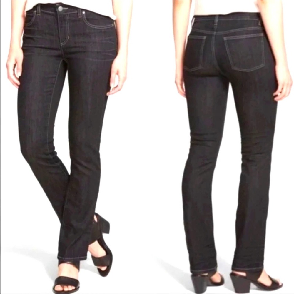 Eileen Fisher Black Skinny Jeans Size 6 Women's Organic Cotton Denim